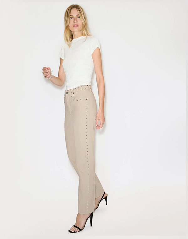 Re Done Comfort Stretch Corduroy 70s Stove Pipe Vintage Pearl Stud