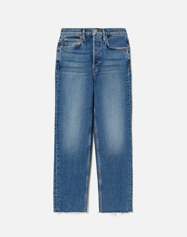 Re Done Comfort Stretch High Rise Stove Pipe Mid 70s