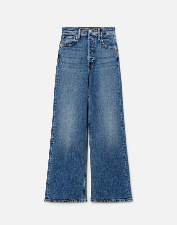 re done Comfort Stretch High Rise Wide Leg Crop Mid 70s