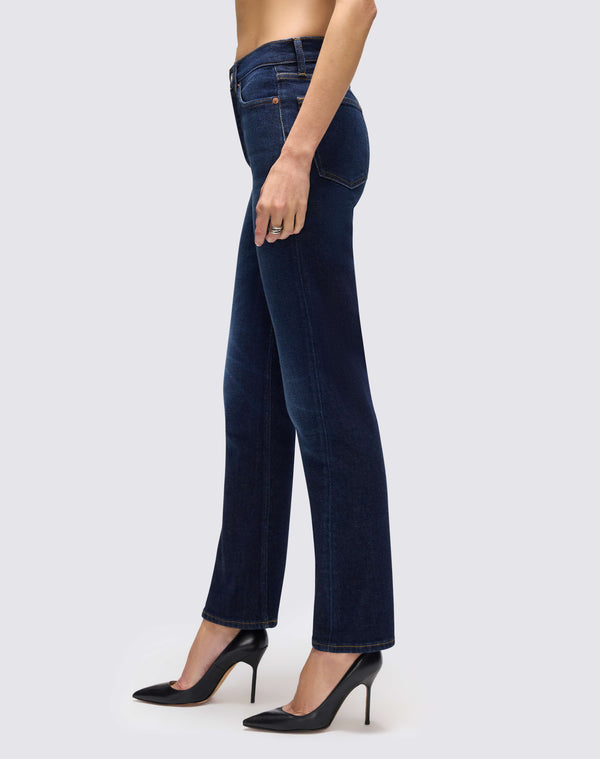 Re Done Comfort Stretch Twisted Stove Pipe DK Lady Blue