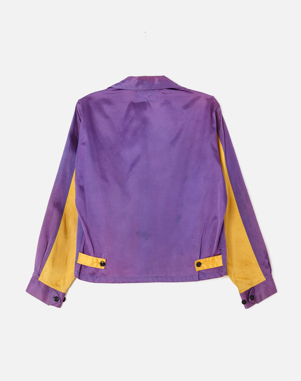 Re Done 40s Satin Jacket Purple