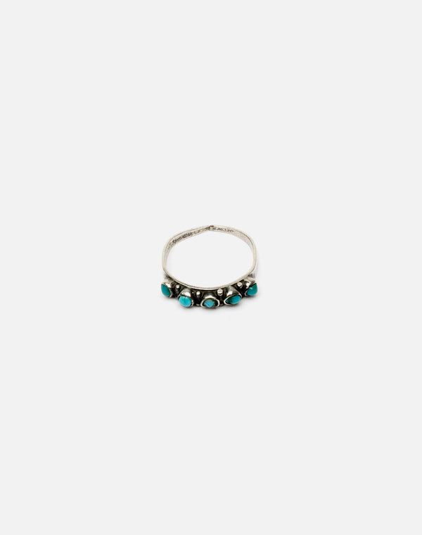 re done 50s Turquoise Zuni Ring Green