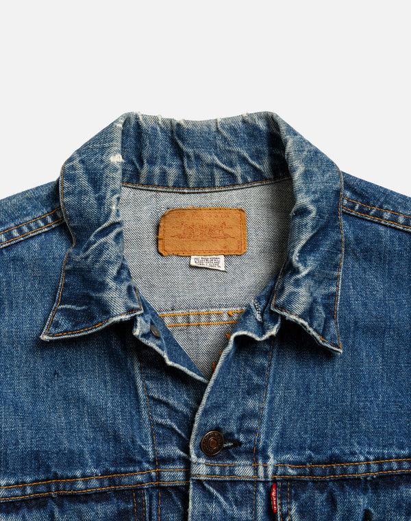 Re Done 60s Big E Levi's Embroidered Jacket Blue