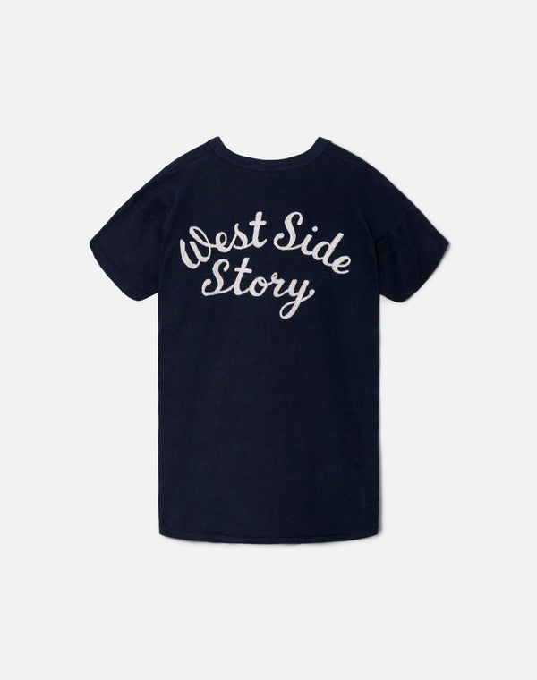 Re Done 60s Chainstitch West Side Story Tee Blue