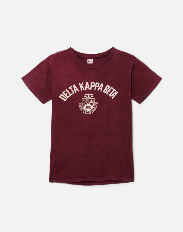 re done 60s Delta Kappa Beta Champion Tee Purple