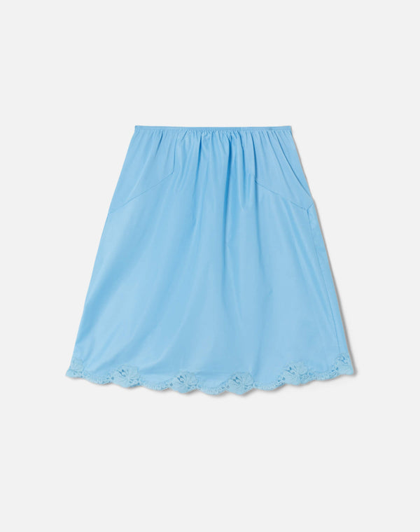 Re Done 60s Half Slip Skirt Blue