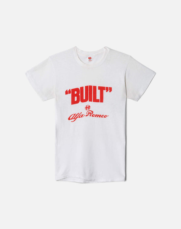 re done 60s Hanes Alfa Romeo tee White