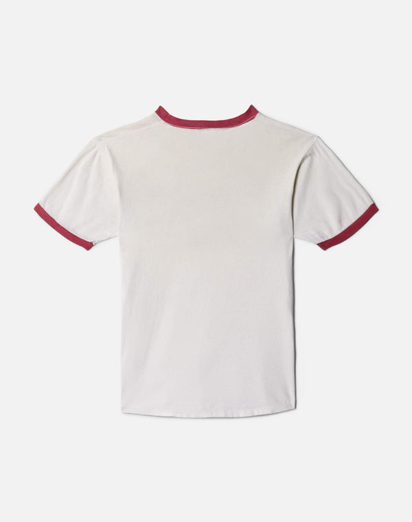 Re Done 60s Hanes Cross Country Ringer Tee White