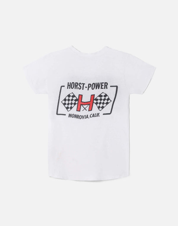Re Done 60s Hanes Racing Tee White