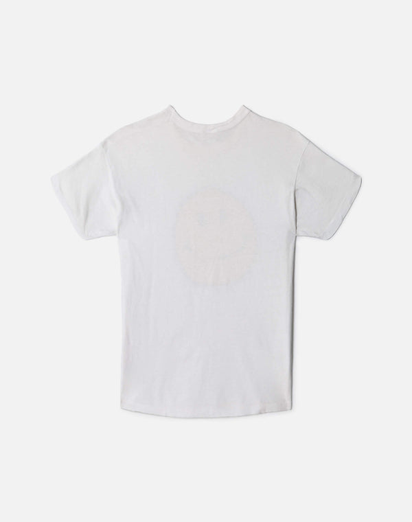 Re Done 60s Hanes Smiley Face Tee White