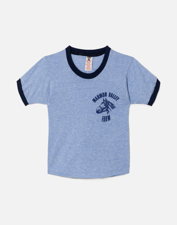 re done 60s Marmon Valley Ringer Tee Blue