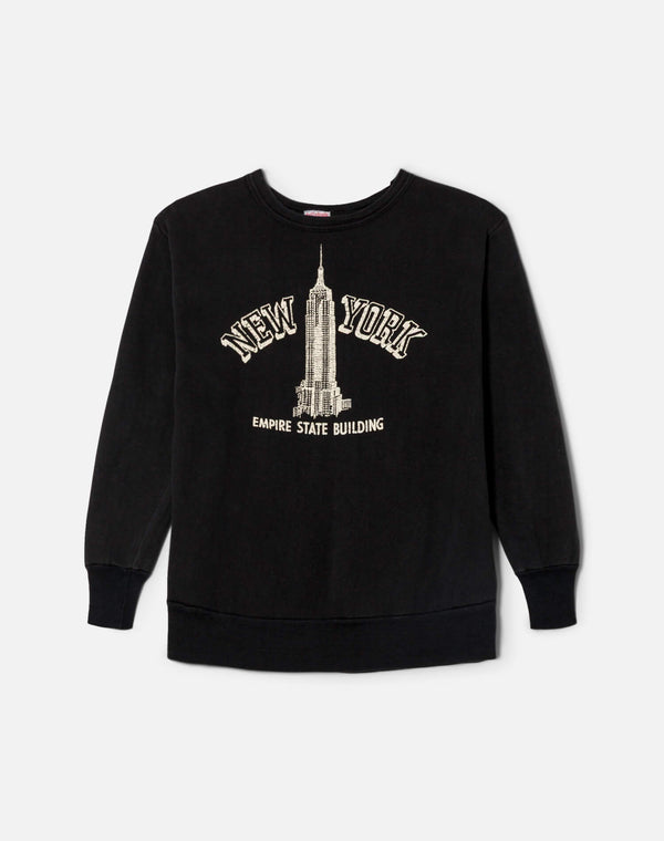 re done 60s New York Empire State Sweatshirt Black