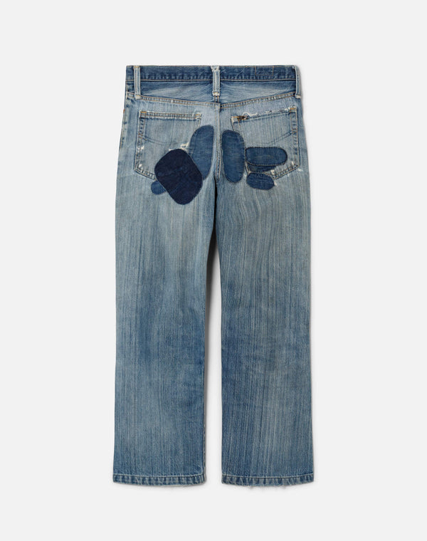 Re Done 60s Vintage Custom Repair Denim Indigo