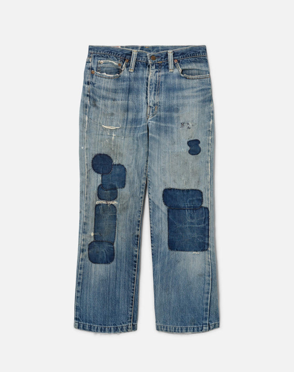 re done 60s Vintage Custom Repair Denim Indigo