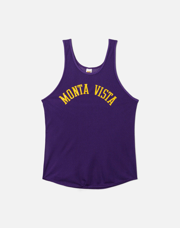 re done 70s Basketball Mesh Tank Purple