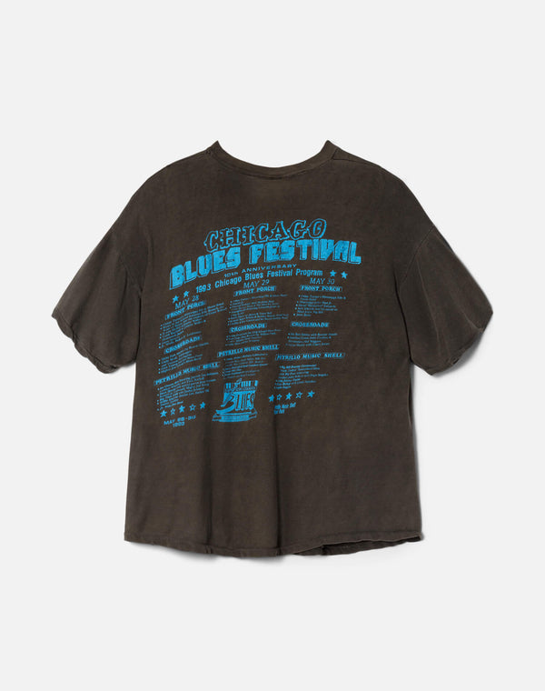 Re Done 70s Chicago Blues Tee Black