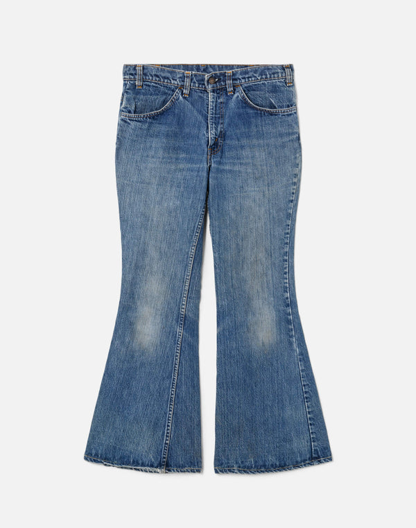 re done 70s Flare Orange Tab Levi's Indigo