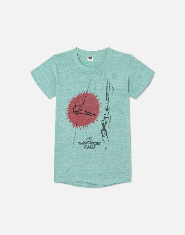 re done 70s Hanes Mt Washington Valley Tee Green