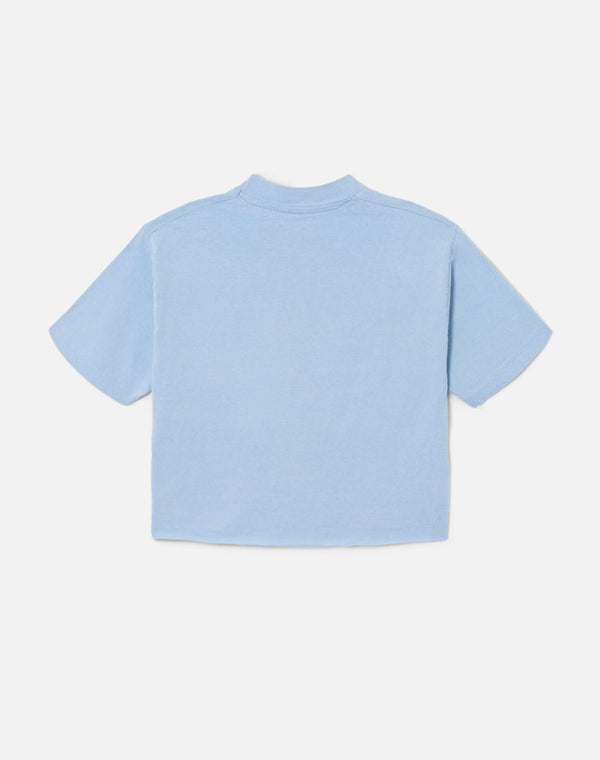 Re Done 70s Hanes Seattle Crop Tee Blue