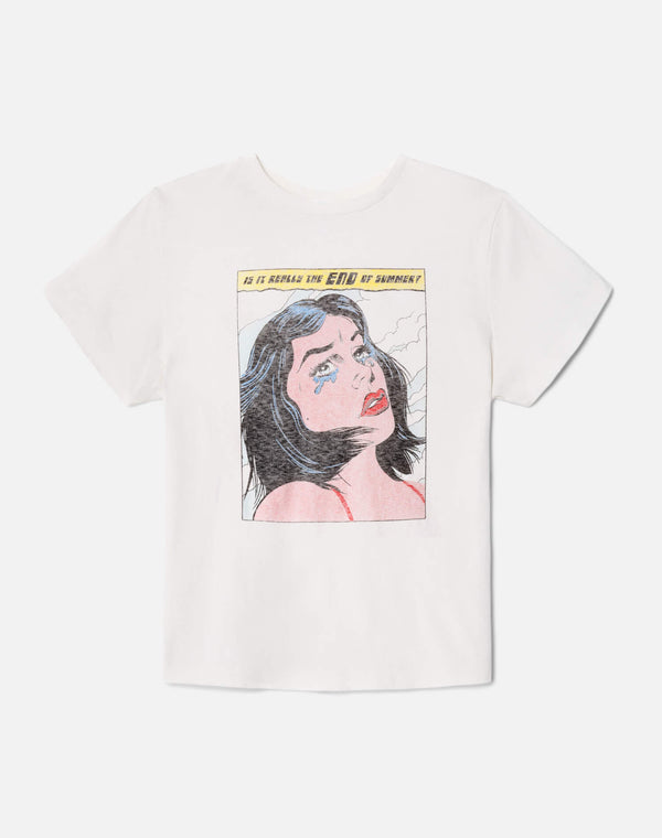 re done 70s Loose "Summer" Tee Vintage White