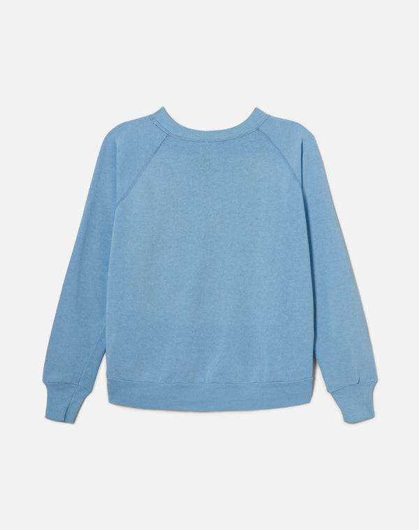 Re Done 70s Love Sweatshirt Blue
