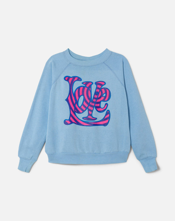 re done 70s Love Sweatshirt Blue
