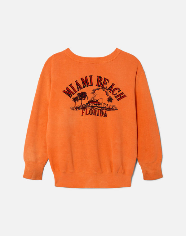 re done 70s Miami Sweatshirt Orange