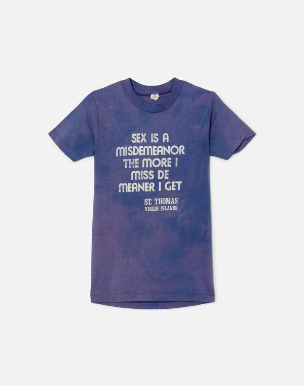 re done 70s Misdemeanor Tee Blue