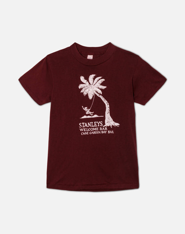 re done 70s Stanleys Bar Tee Red