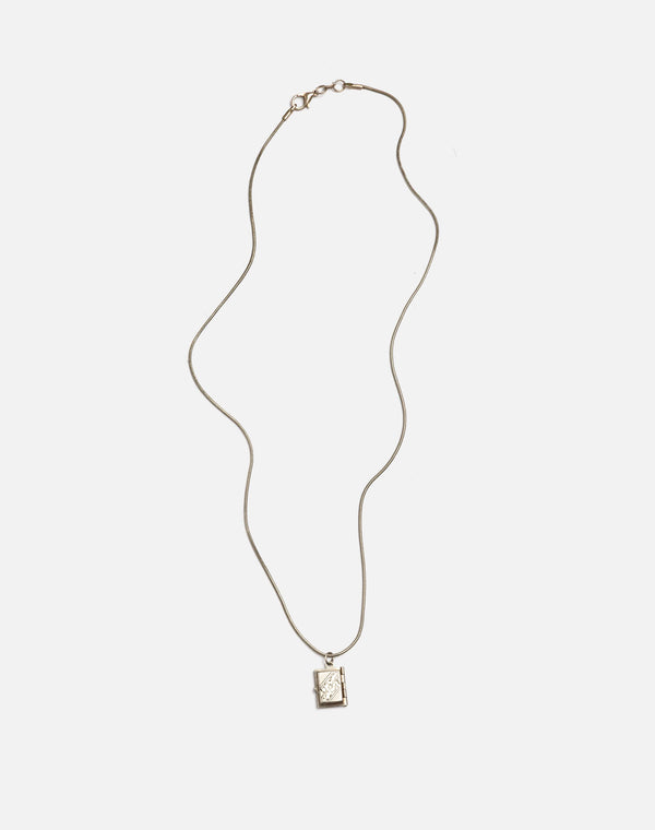 Re Done 70s Sterling Locket Necklace Silver