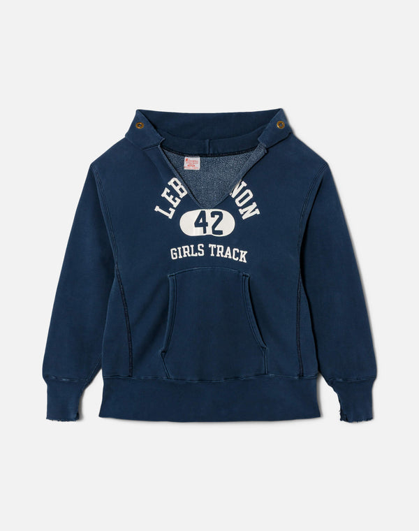 re done 70s Track Hoodie Blue