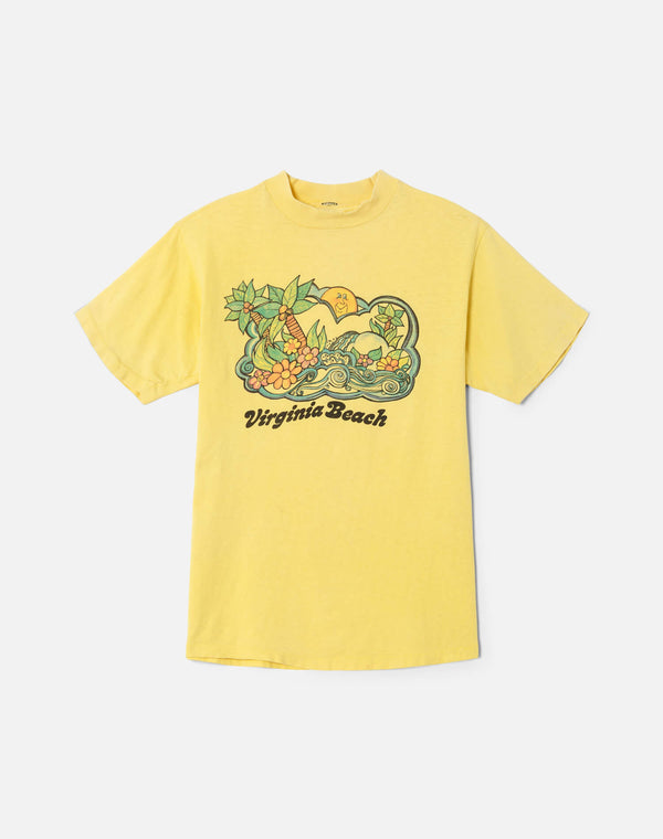 re done 70s Virginia Beach Tee Yellow