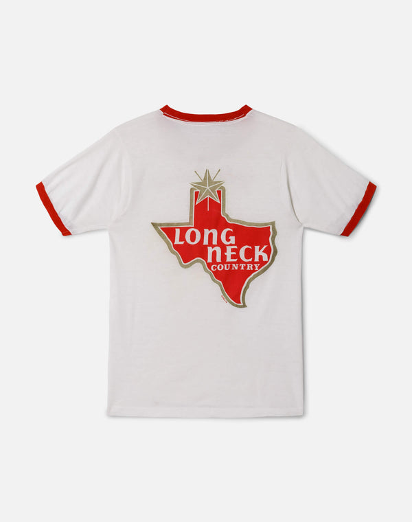 Re Done 70s Willie Nelson Ringer Tee White