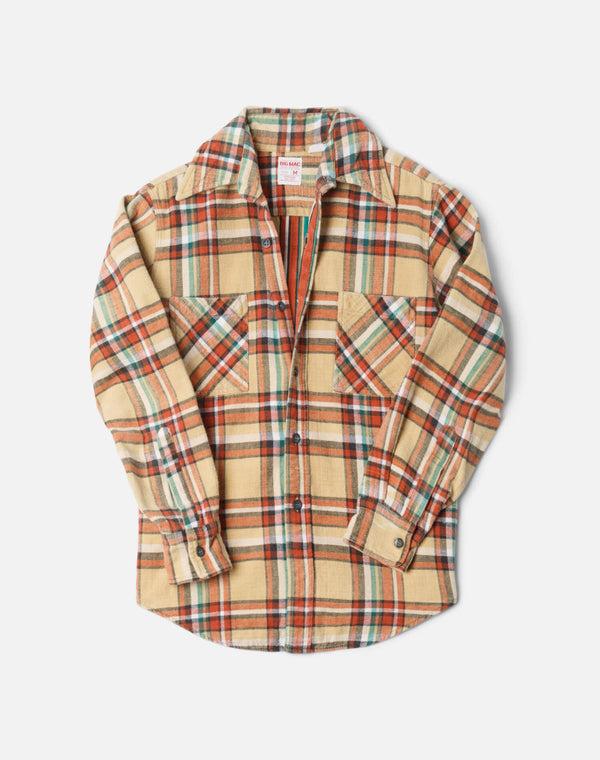 re done 80s Big Mac Flannel Shirt White