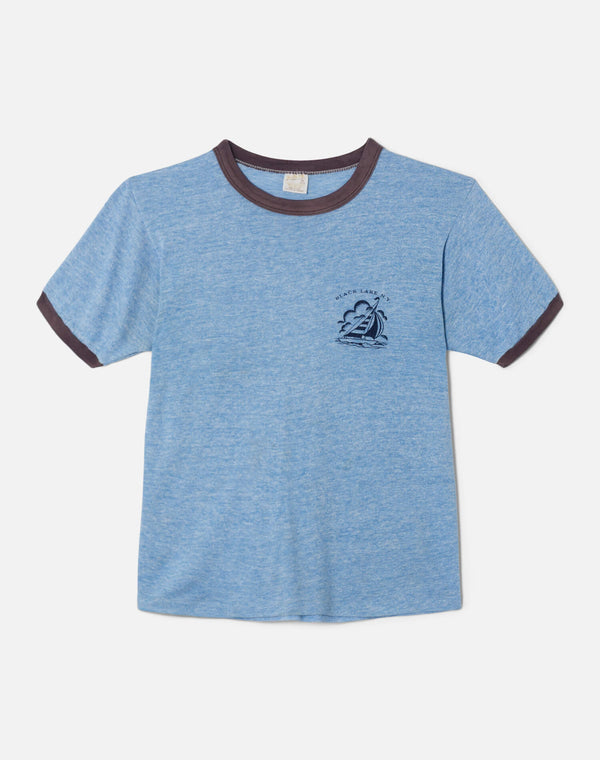 re done 80s Black Lake Tee Blue