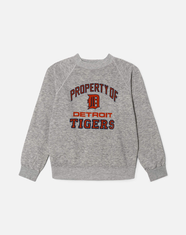 re done 80s Detroit Tigers Sweatshirt Grey