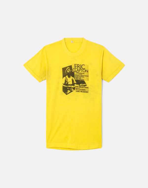 re done 80s Eric Clapton Tee Yellow