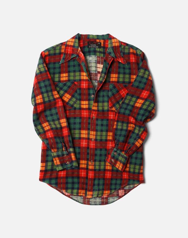 re done 80s Flannel Shirt Red