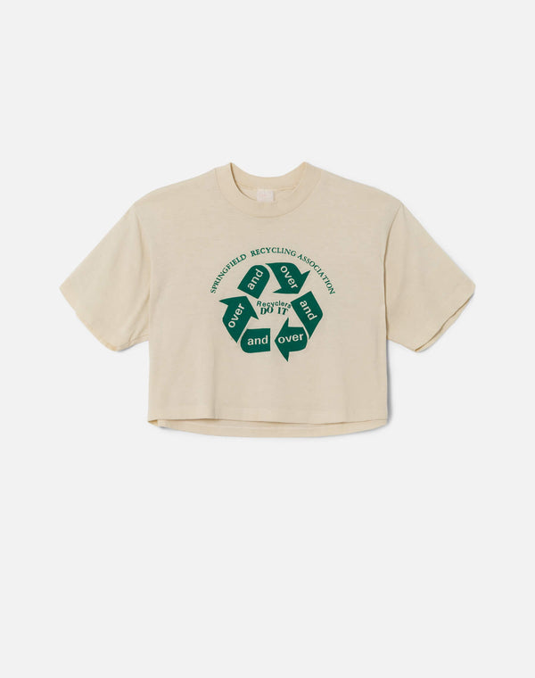 re done 80s Recylcler Tee White