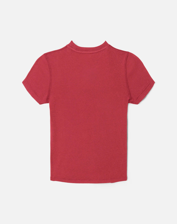 Re Done 90s Baby "Mickey Mouse Crew" Tee Rosso