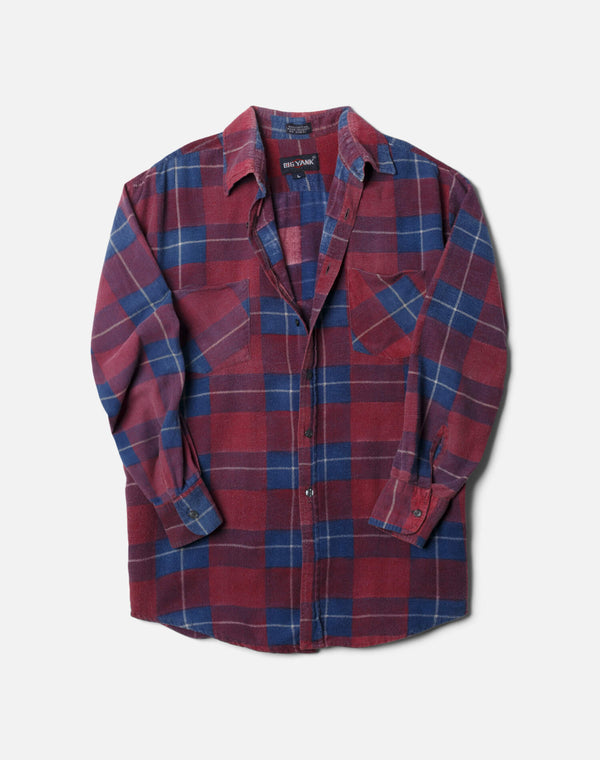 re done 90s Flannel Shirt Red