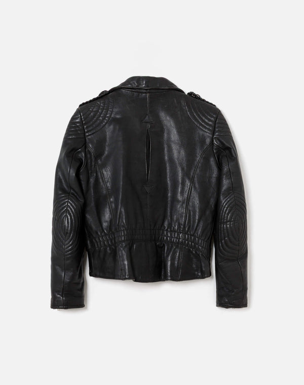 Re Done 90s Harley Davidson Leather Jacket Black
