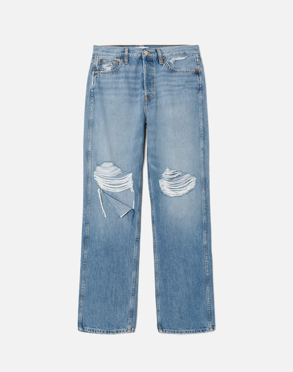 Re Done 90s High Rise Loose Breaker Blue