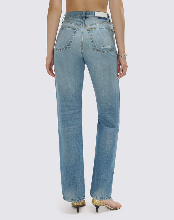 Re Done 90s High Rise Loose Breaker Blue