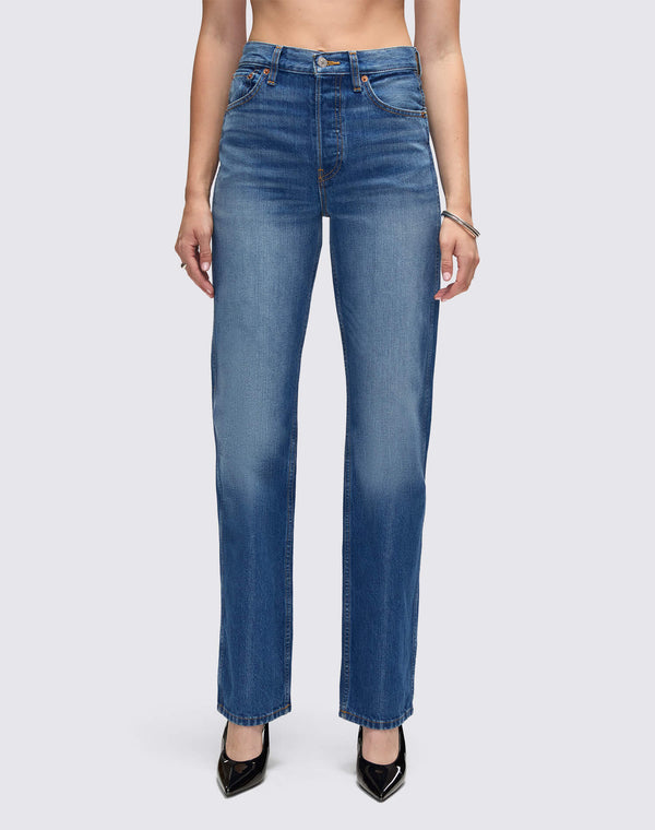 re done 90s High Rise Loose Viper Blue