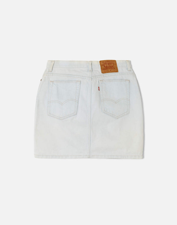 Re Done 90s Levi's Mini Skirt Blue