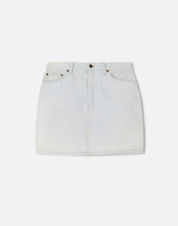 re done 90s Levi's Mini Skirt Blue