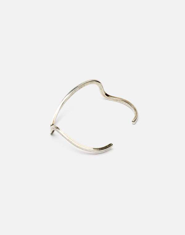 Re Done 90s Sterling Wave Bangle Silver
