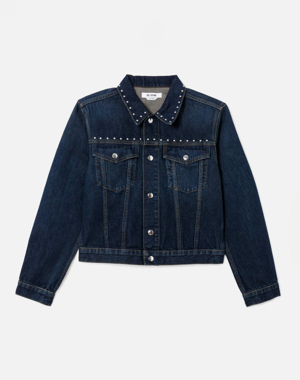 re done Baby Trucker Jacket Barely Worn Stud