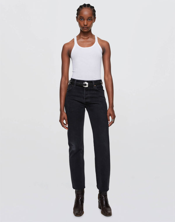 Re Done Black High Rise Stove Pipe Black